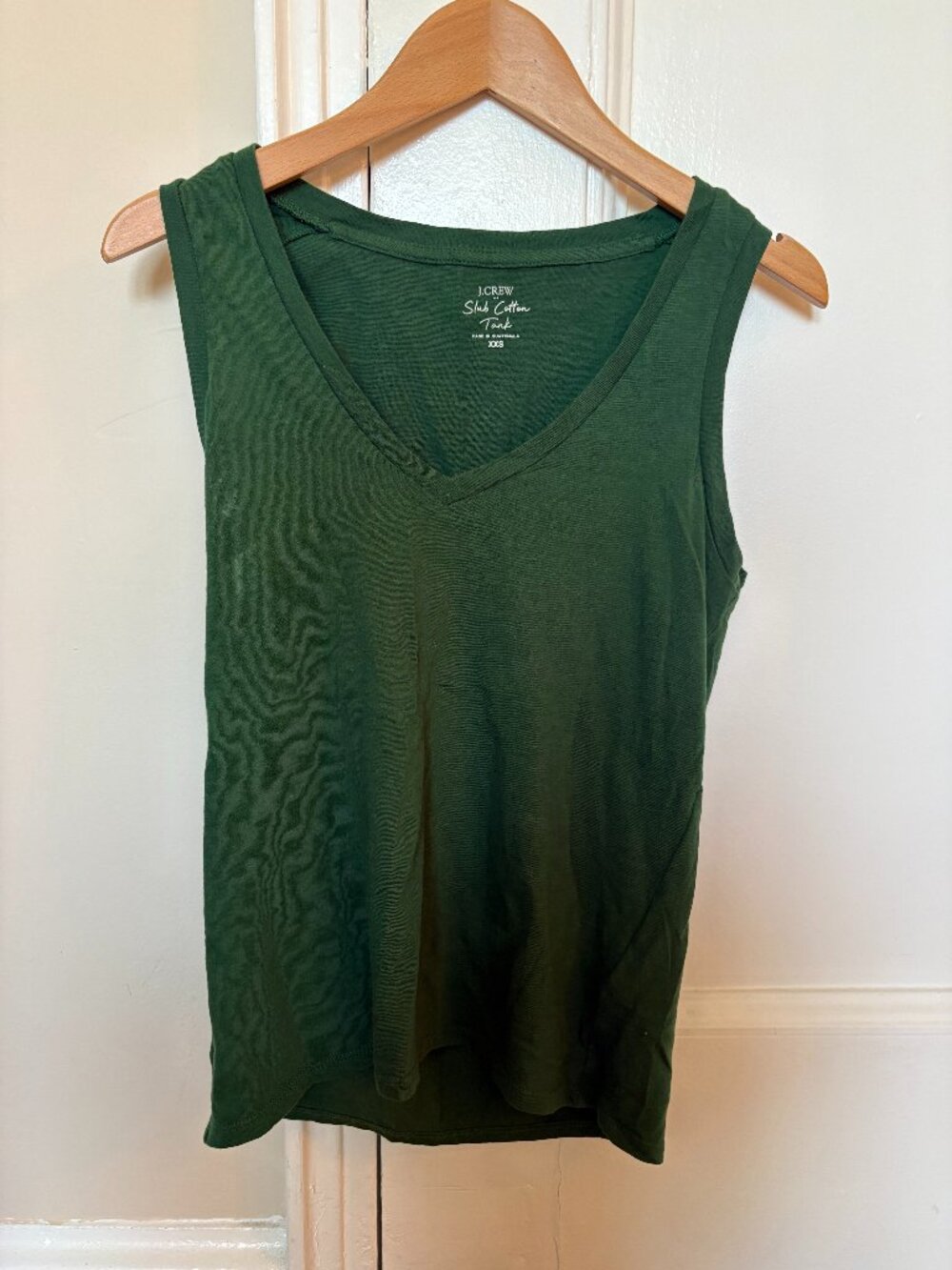 J.Crew Factory Green Slub Cotton Tank
